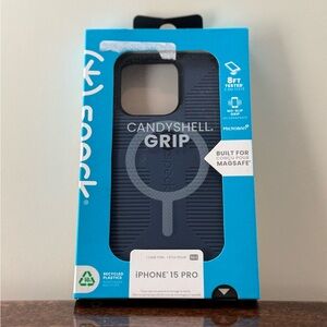 Speck CandyShell Grip Case for iPhone 15 Pro - Dark Blue